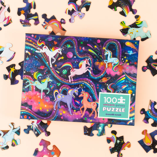 Foil Puzzle 100 pc - Unicorn Galaxy