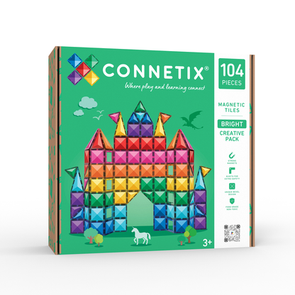 COMING SOON Magnetic Tiles - 104 pc Bright Creative Pack REFRESHED
