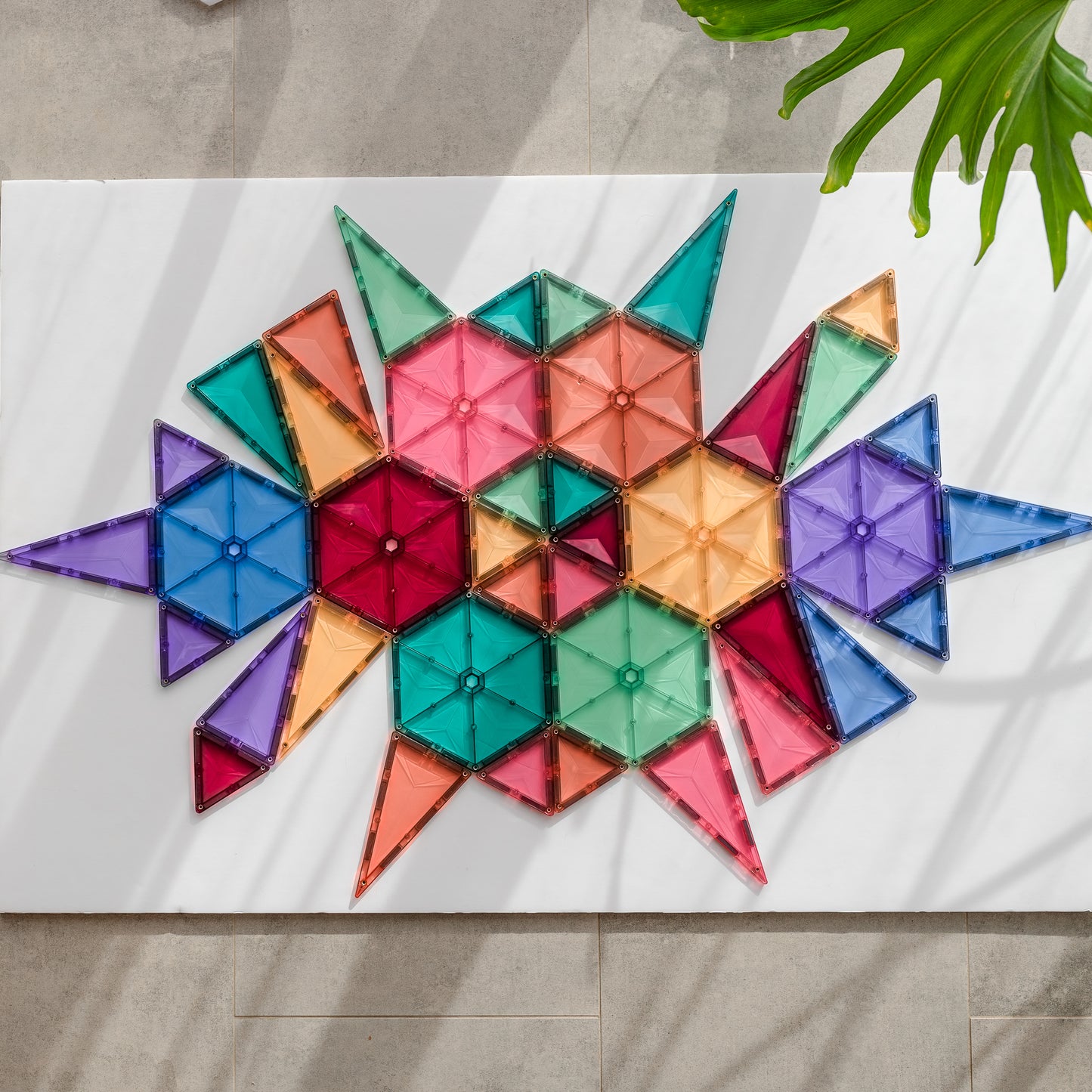 Magnetic Tiles - 40 pc Pastel Geometry Pack