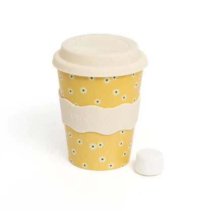 Large 12 oz Coffee Cup - Yellow Daisy