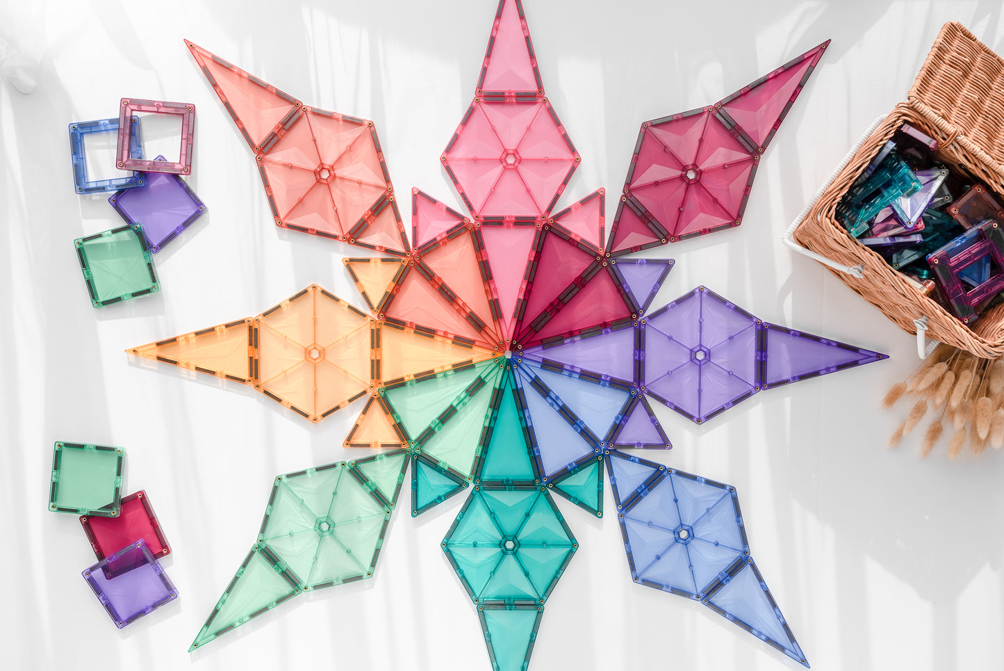 Magnetic Tiles - 202 pc Pastel Mega Pack