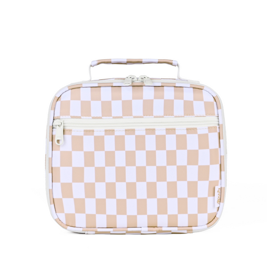 Caramel Check Insulated Lunch Bag - Mini
