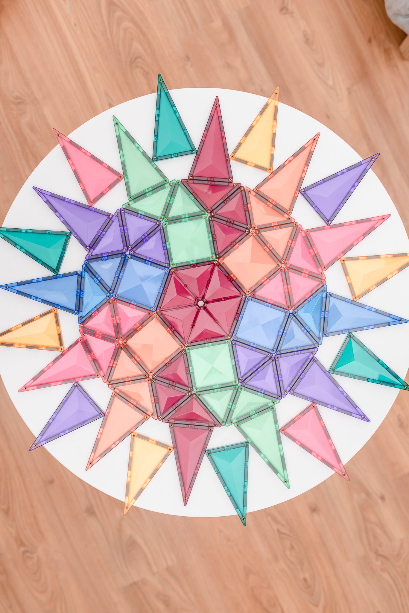 Magnetic Tiles - 202 pc Pastel Mega Pack