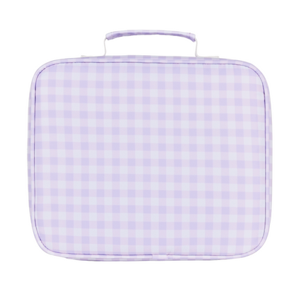 Lilac Gingham Insulated Lunch Bag - Junior