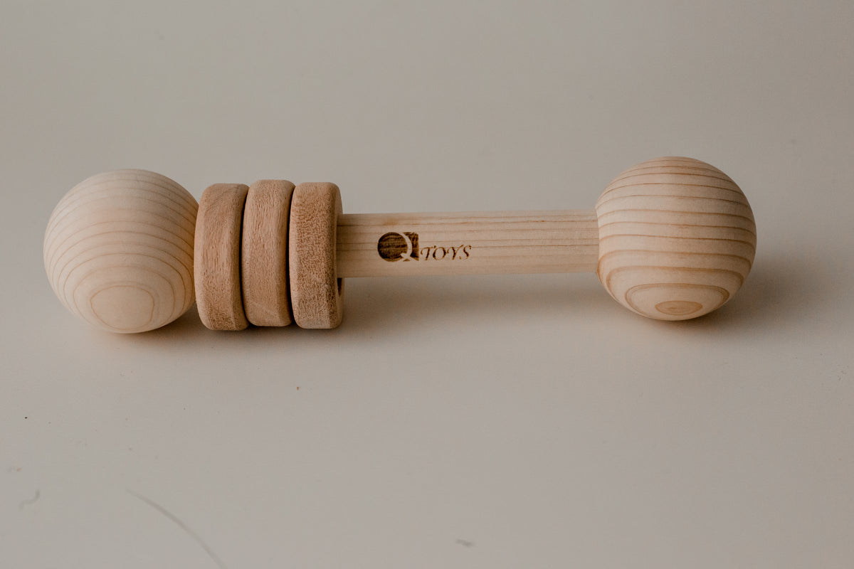 Wooden Grasping Rattle – Our Little Darlings