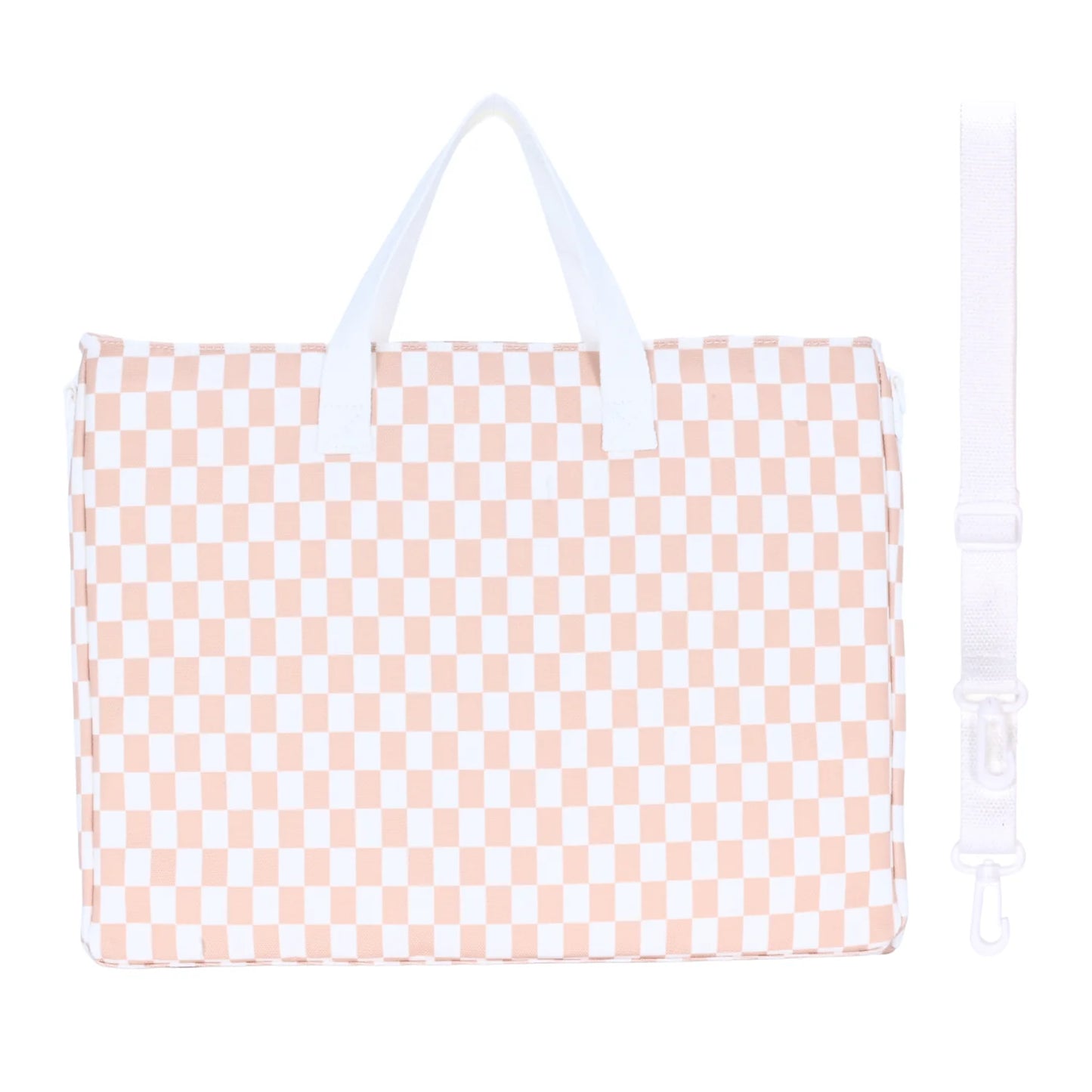 Mini Insulated Lunch Bag - Caramel Gingham