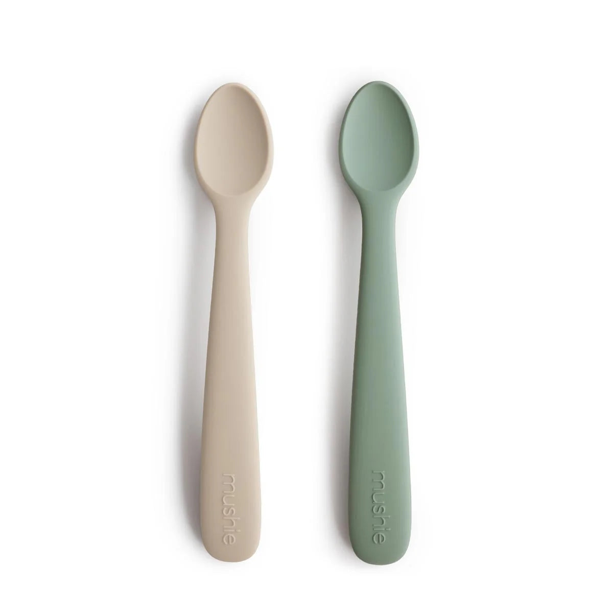 Starting Spoon Silicone Starting Solids Feeding Spoon - Cambridge Blue & Sand – Our ...