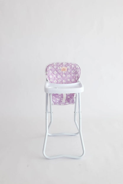 PRE ORDER - Doll's High Chair - Lilac Daisy