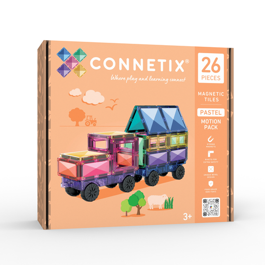COMING SOON - Magnetic Tiles - 26 pc Pastel Motion Pack NEW
