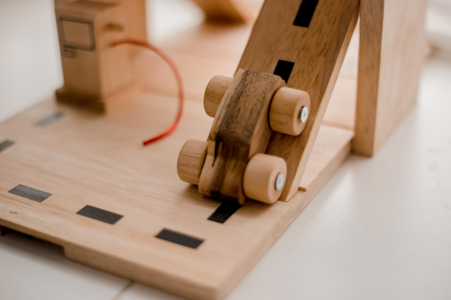 Wooden Portable Car Park Set