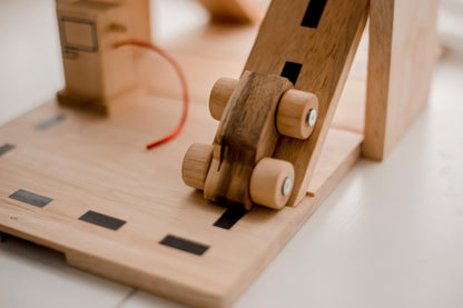 Wooden Portable Car Park Set