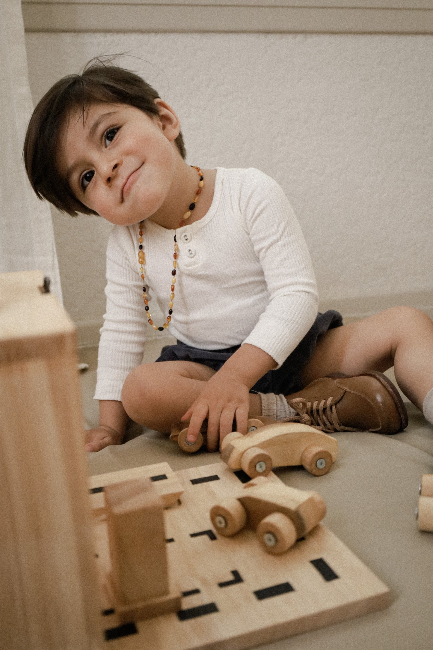 Wooden Portable Car Park Set