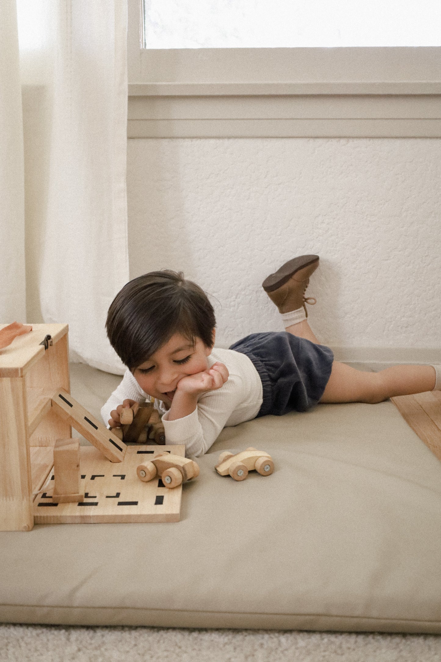 Wooden Portable Car Park Set