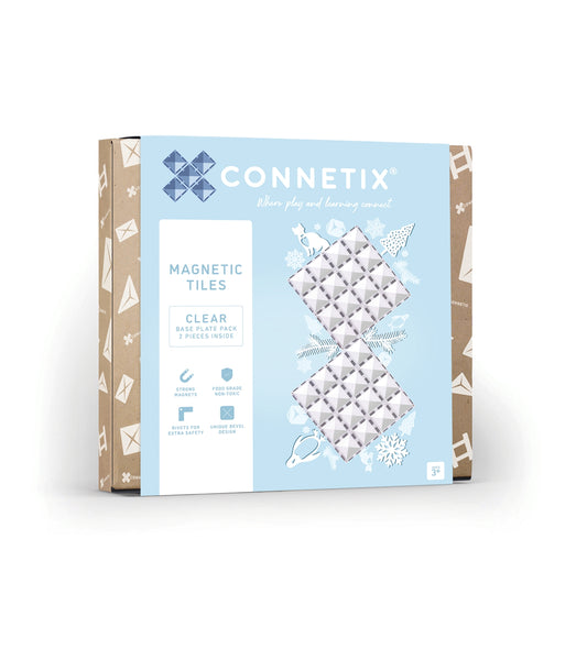 Magnetic Tiles - 2 pc Clear Base Plates