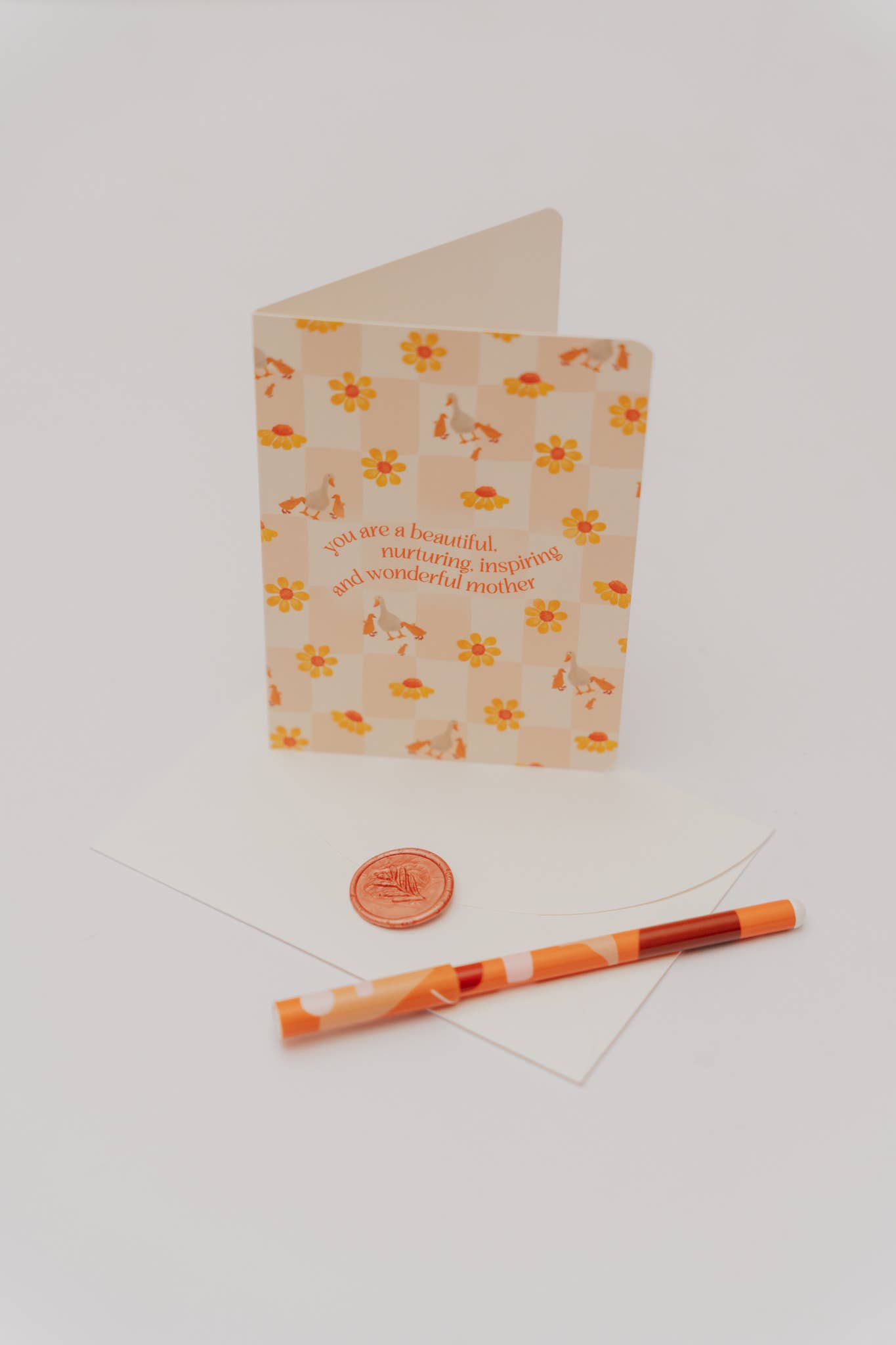 'Beautiful, Nurturing' Mother Duck Greeting Card ft. Prudenc