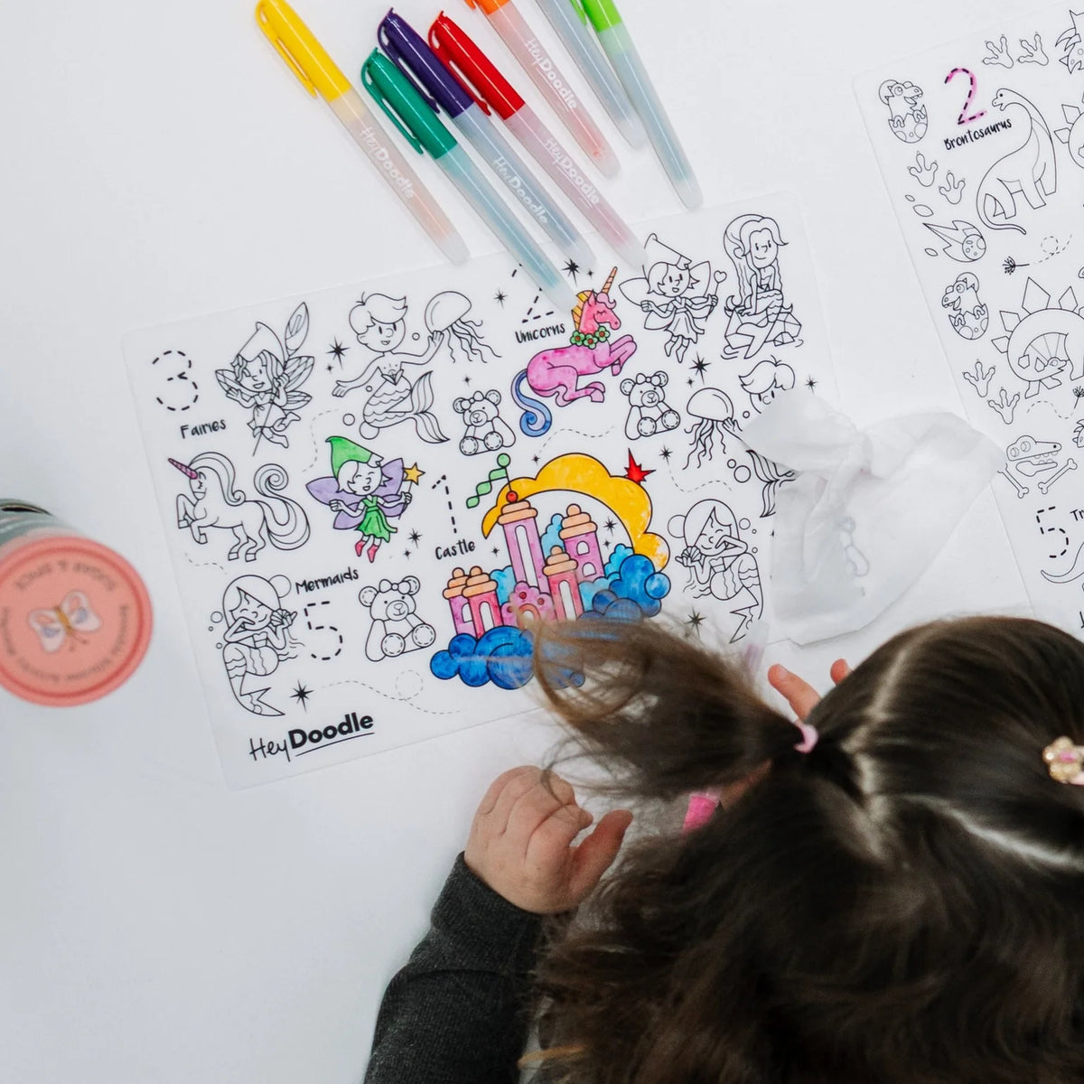 HeyDoodle Wipeable Colouring In - MINI - Sugar and Spice