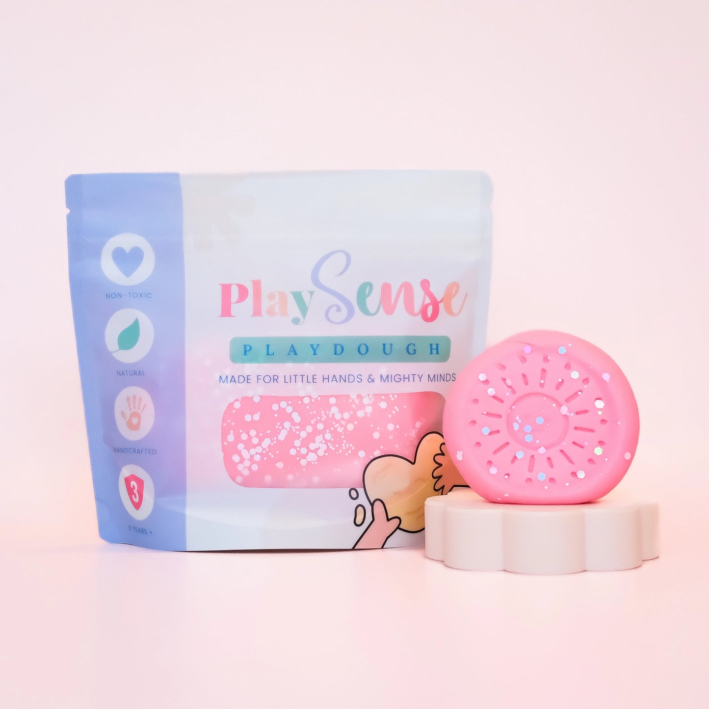Play Dough - Glitter Pink - Cotton Candy Scented