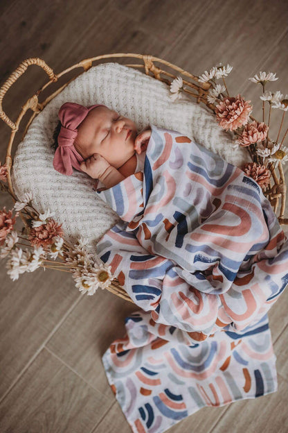 Muslin Wrap - Rainbow Baby