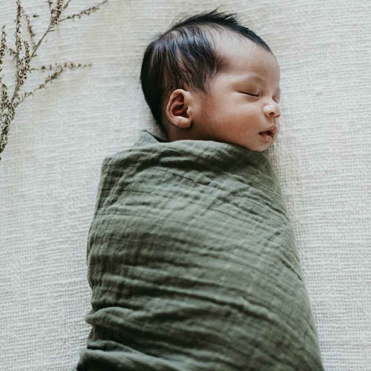 Muslin Wrap - Dusty Olive