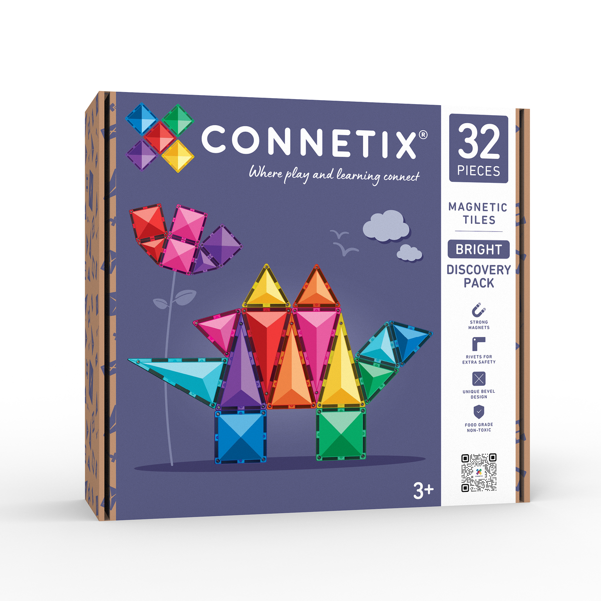 PRE ORDER - Magnetic Tiles - 32 pc Bright Discovery Pack - REFRESHED