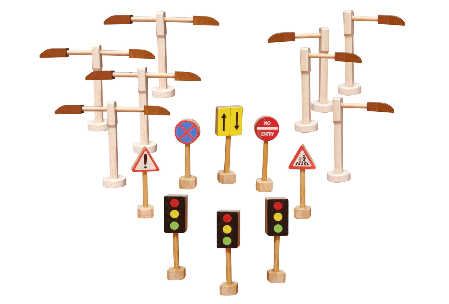 Road Signs and Street Lights Set