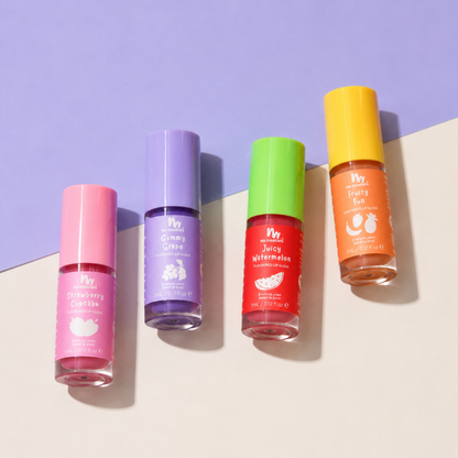 Scented Natural Lip Gloss Gift Set - Set of 4 - Cute Fruit