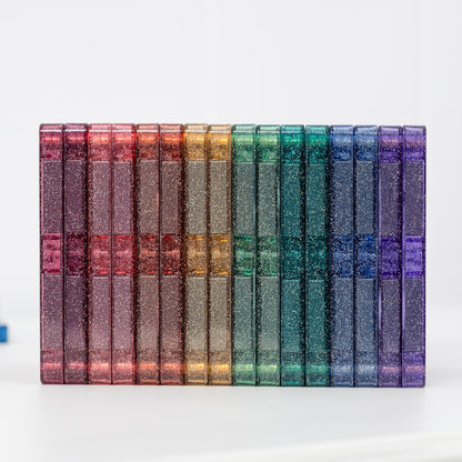 Connetix Magnetic Tiles - 48pc Glitter Pack - Castle - NEW!!!