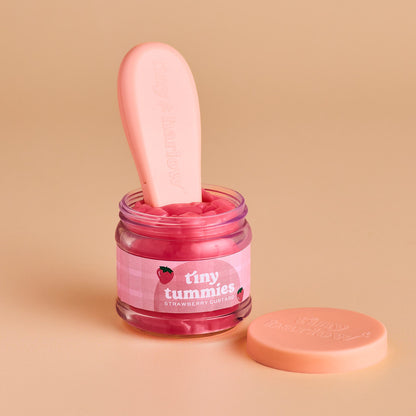 Strawberry Custard Jar and Spoon