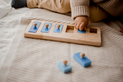 Wooden Peg Puzzle - Rectangle Seriation Puzzle