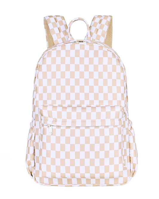 Caramel Check Junior Kindy/School Backpack