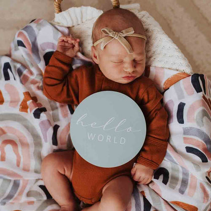 Muslin Wrap - Rainbow Baby