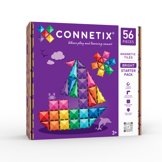 PRE ORDER - Magnetic Tiles - 60 pc Bright Starter Pack - REFRESHED