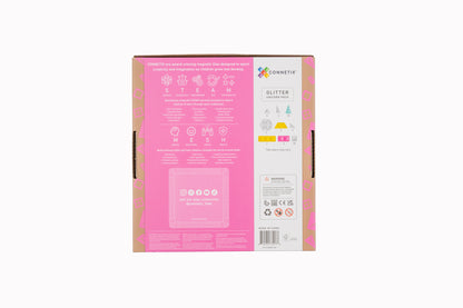 Connetix Magnetic Tiles - 56pc Glitter Pack - Unicorn - NEW!!!