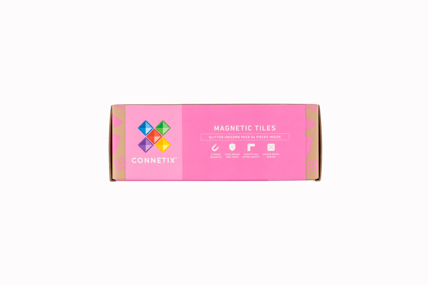 Connetix Magnetic Tiles - 56pc Glitter Pack - Unicorn - NEW!!!
