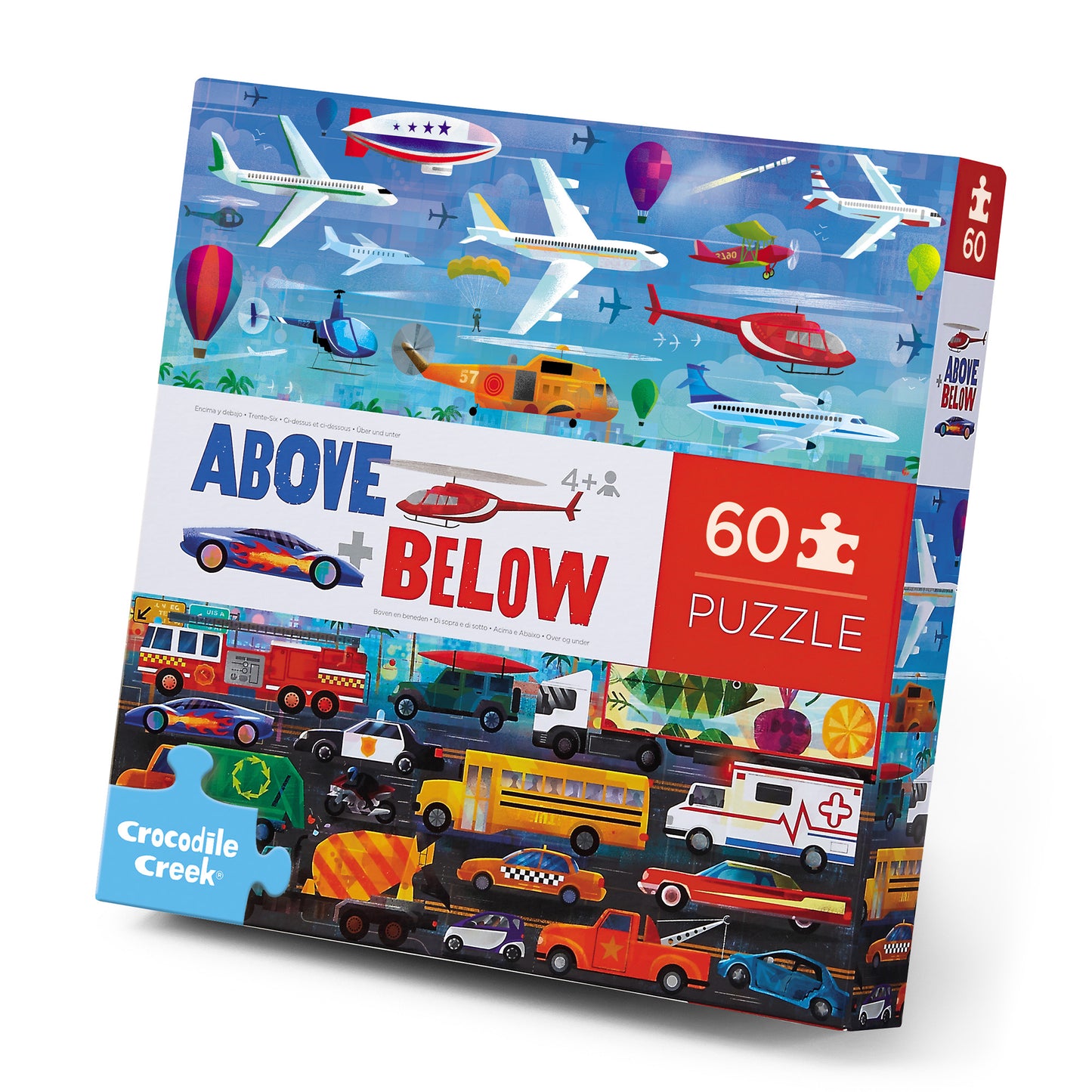 Above & Below Puzzle 60 pc - Things That Go