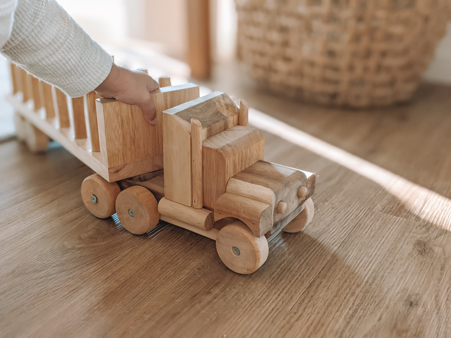Large Wooden Log Truck