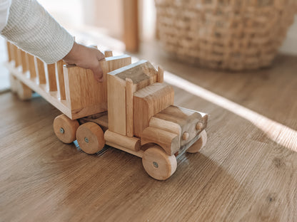 Large Wooden Log Truck