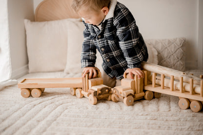 Large Wooden Log Truck