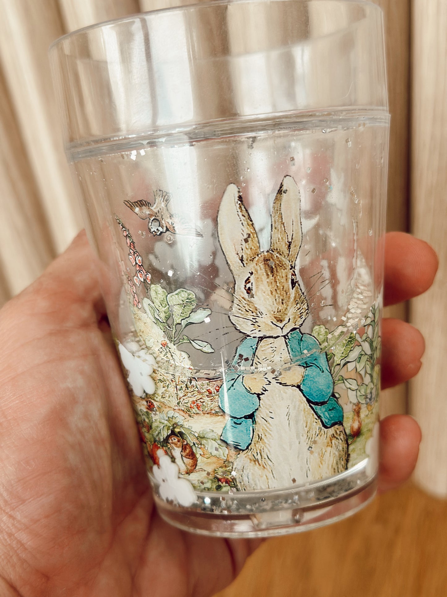 Peter Rabbit Glitter Beaker Cup