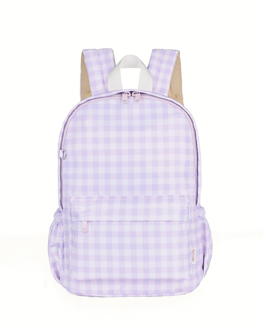 Lilac Gingham Mini Backpack