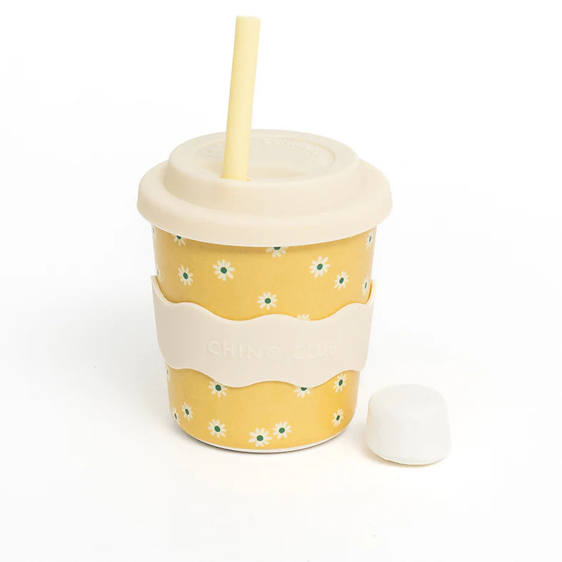 Kids 8oz Chino Cup - Yellow Daisy - NEW!!