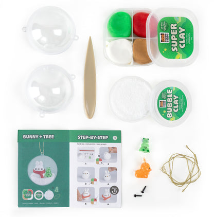 Super Clay Craft Xmas Kit - Bear and Bunny