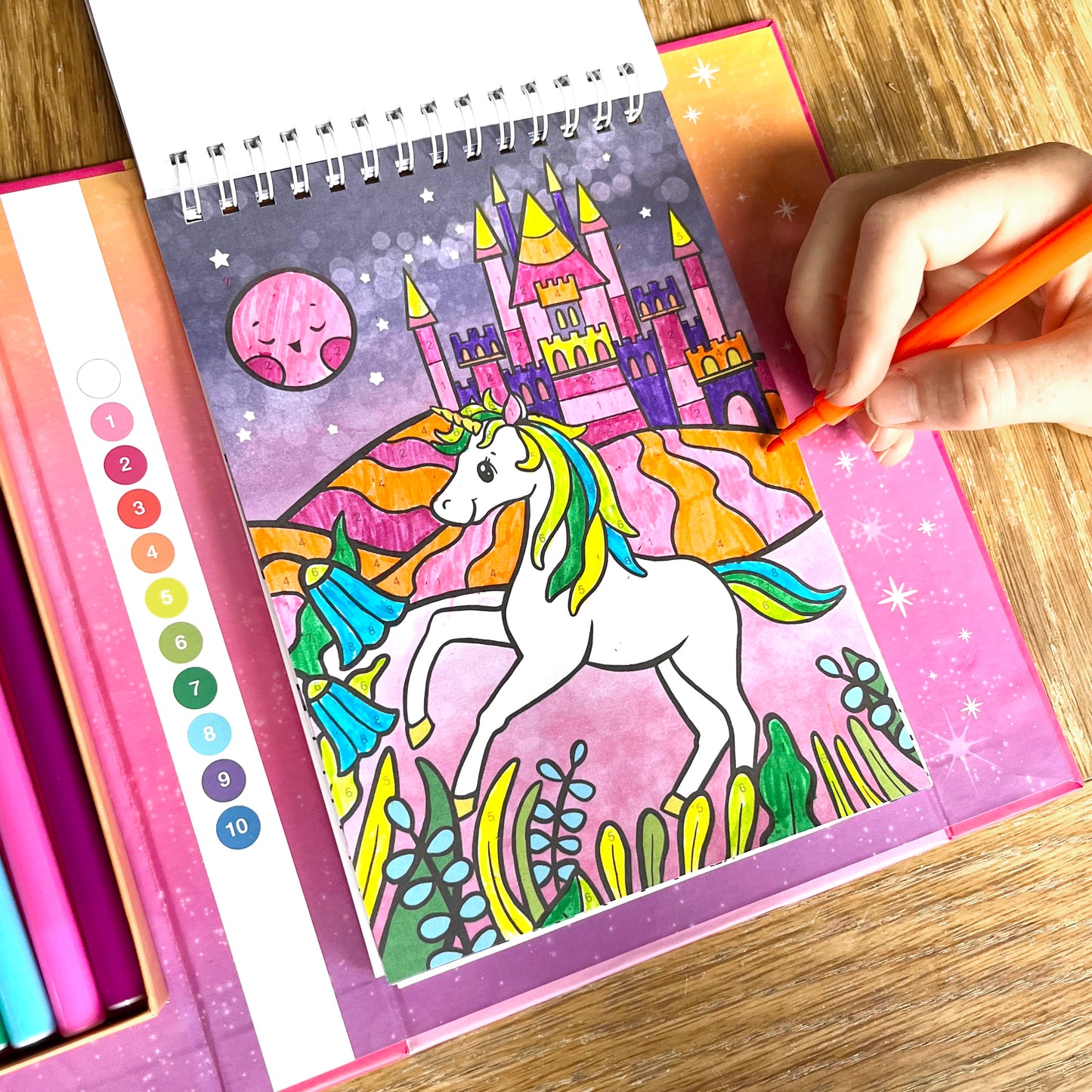 Colour By Numbers - Unicorn Dreaming