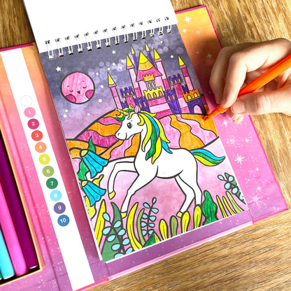 Colour By Numbers - Unicorn Dreaming