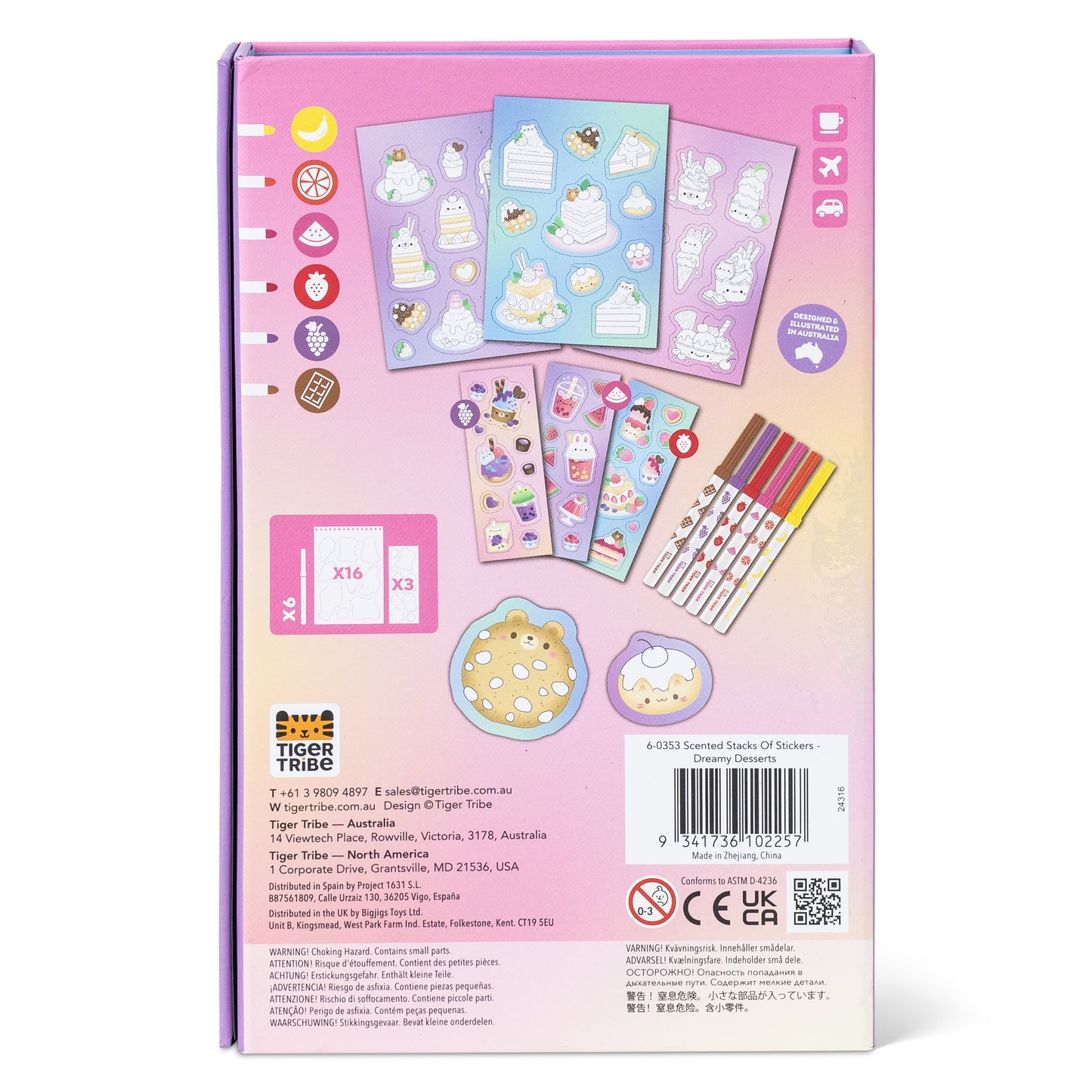 Stacks of Stickers- Scented - Dreamy Desserts