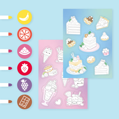 Stacks of Stickers- Scented - Dreamy Desserts