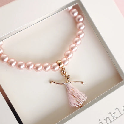 Bracelet - Pink Pearl Bella Ballerina