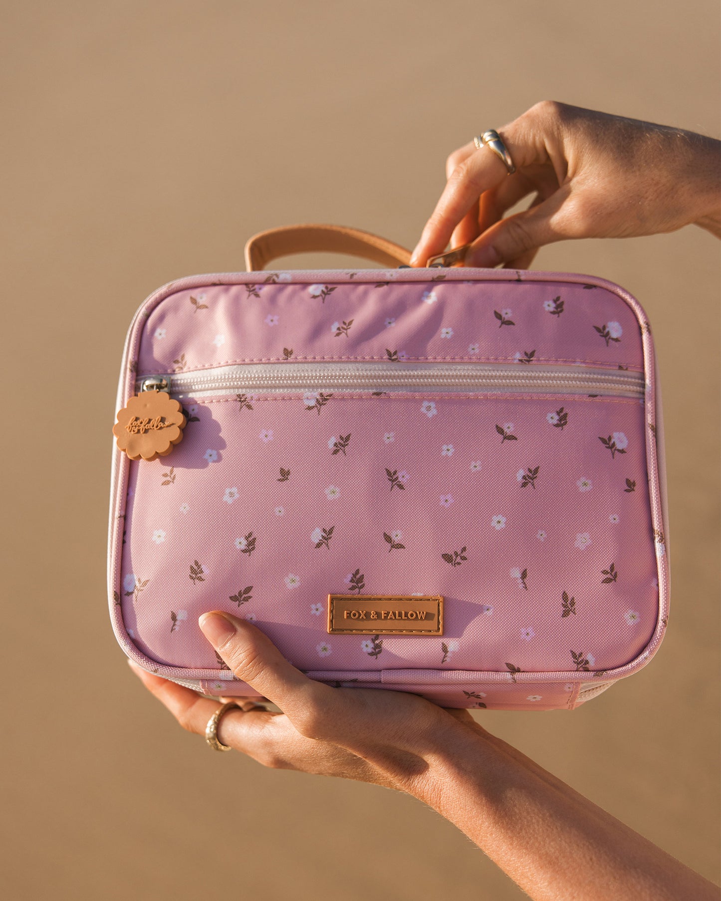 Mini Lunch Bag - Dusty Roses