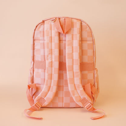 PRE ORDER - Backpack - Peach Check