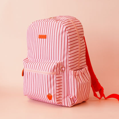 PRE ORDER - Backpack - Strawberry Stripe